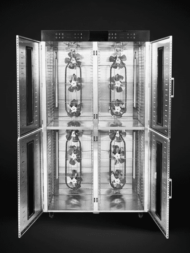 Quritgich-degidratatori Uskunalar.uz US-80, sabzavot, meva va go‘sht uchun mo‘ljallangan.