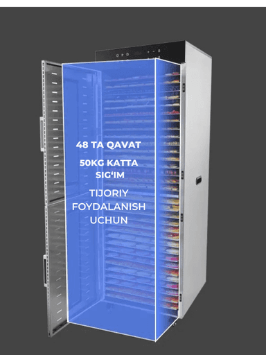 Sabzavot va mevalar uchun quritgich / meva, sabzavot va pastilalar uchun degidrator Uskunalar.uz US-48