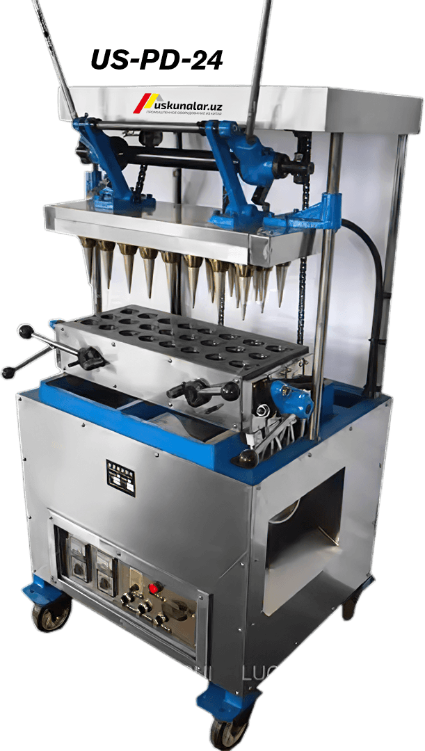 Uskunalar.uz - Quyma muzqaymoq konus vaflilarini tayyorlash uskunasi US-PD-24