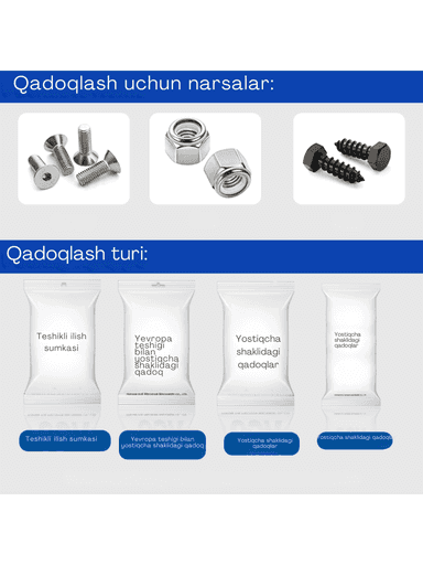 Avtomatik Qadoqlsh Uskuna | Vint, Bolt, Shurup va boshka mahsulotlar uchun | Garizantal qadoqlsh uskuna