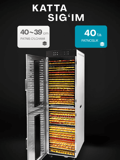 Sabzavot va mevalar uchun quritgich / meva, sabzavot va pastilalar uchun degidrator Uskunalar.uz US-40