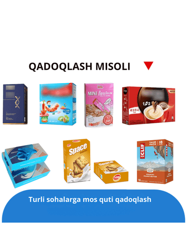 Avtomatik Karton Qadoqlash Uskuna SKZH-2620 | 60 quti/min — Kosmetika & Oziq-ovqat