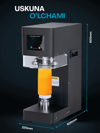 Alyuminiy bankalar va plastik butilkalarni yopish va germetik yopishtirish uskunasi