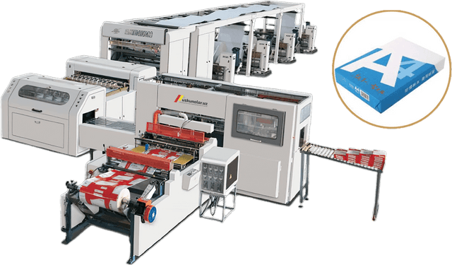 Uskunalar.uz - Полностью автоматическая машина для резки и упаковки бумаги формата А4 US-HQJ-1100A4