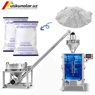 Avtomatik Vertikal Qadoqlash Uskunasi US-520 | Yuqori tezlikda Choy, Qahva, Ziravor, Un va boshqa kukunsimon oziq-ovqat mahsulotlarini qadoqlash stanogi