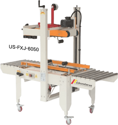 Karton korobka ustki va pastki qismini skotchlovchi uskuna US-FXJ-6050