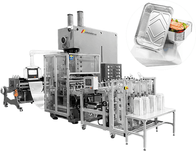 Uskunalar.uz - Оборудование для производства одноразовых алюминиевых контейнеров US-ZBFC-45