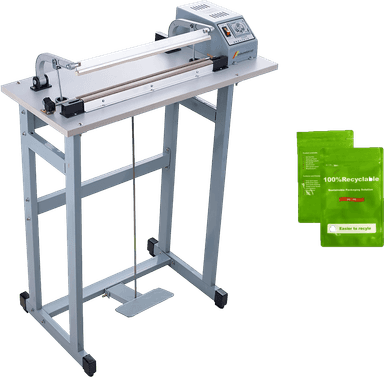 US-GS209-400 Pedal orqali boshqariluvchi qadoqlash va kesish uskunasi (maks. qadoqlash kengligi 400mm)