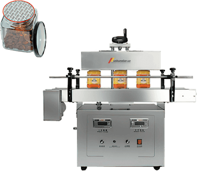 US-GS216 Idish og'ziga folga qoplash (paykalash) uchun avtomatik induksion uskuna (0-60 idish/min)