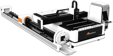 Pipe & plate dual-use fiber laser cutting machine LF3015LNR-1500W/3000W/4000W
