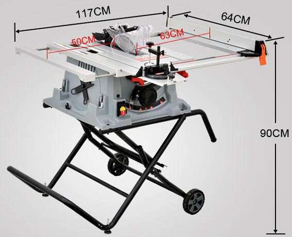 Uskunalar.uz - Двухпильный, портативная настольная пила US-M1H-ZP-255A