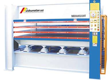 120 tonnali gidravlik issiq press uskunasi US-MH3848X120T, 1-2-3 qatlamli