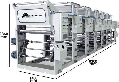 Gravur pechatlash uskunasi | maksimal bosish kengligi: 800 mm