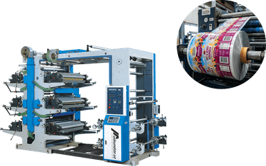 Ikki xil rangli flekso bosish uskunasi | maksimal bosish kengligi 1000 mm