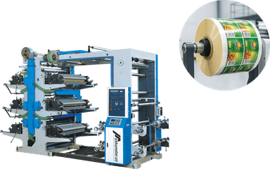 Ikki xil rangli flekso bosish uskunasi | maksimal bosish kengligi 1200 mm