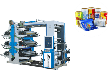 Ikki xil rangli flekso bosish uskunasi | maksimal bosish kengligi 600 mm