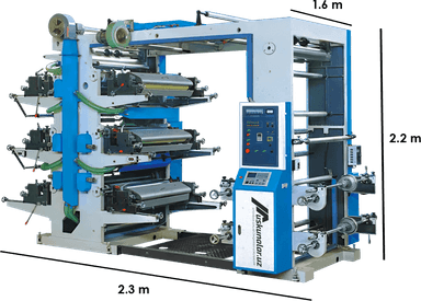 Ikki xil rangli flekso bosish uskunasi | maksimal bosish kengligi 600 mm