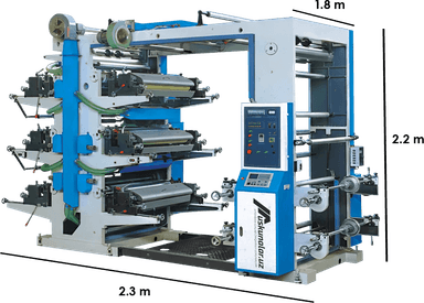 Ikki xil rangli flekso bosish uskunasi | maksimal bosish kengligi 800 mm