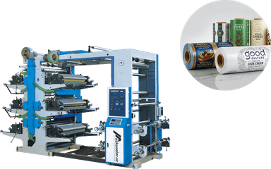 To'rt xil rangli flekso bosish uskunasi | maksimal bosish kengligi 800 mm