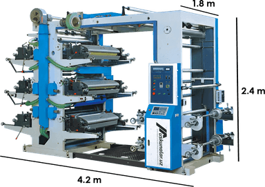To'rt xil rangli flekso bosish uskunasi | maksimal bosish kengligi 800 mm