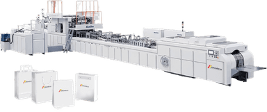 Qog'oz sumkalar (paket) ishlab chiqarish uskunasi US-ZDQFP08