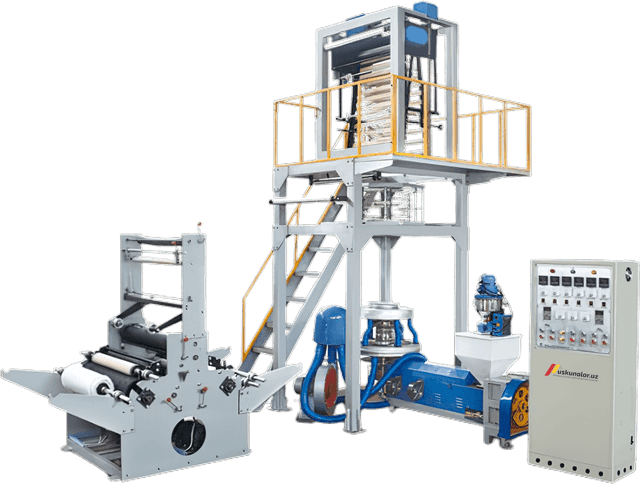 Uskunalar.uz - Оборудование для производства полиэтиленовых рулонов (пакетов) US-SJ-55