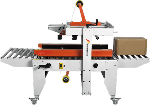 Uskunalar.uz - Оборудование для склеивания верхней и нижней части картонной коробки скотчем US-SFZ5050