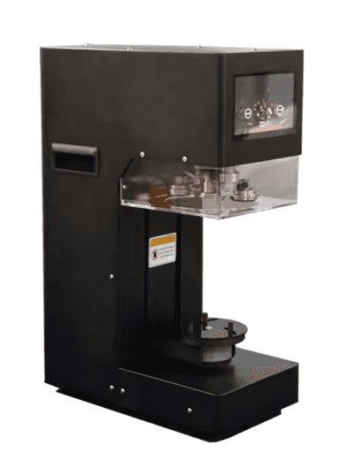 Alyuminiy bankalarni qopqoq bilan yopish va plastik butilkalarni muhrlash uchun moslam