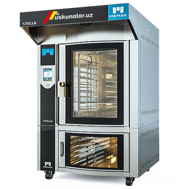 Electric oven with 10 trays