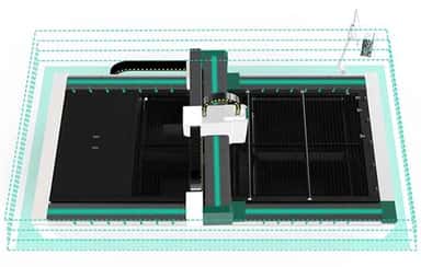 Лазерный станок для обработки металла US-FMA3015 1500 W.
