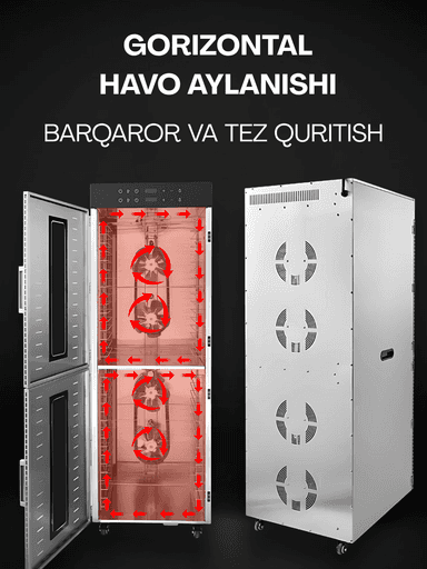 Sabzavot va mevalar uchun quritgich / meva, sabzavot va pastilalar uchun degidrator Uskunalar.uz US-32