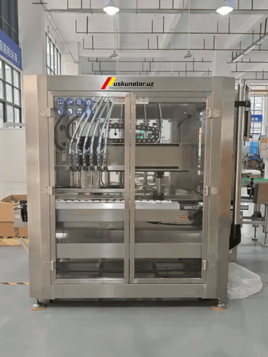 Avtomatik Butilka To‘ldirish Uskunasi | Suv, Ichimliklar, Sharbat, Yog‘, Sirka va Suyuq Mahsulotlarni Qadoqlash uchun