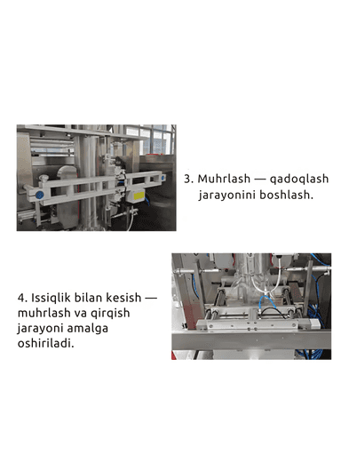 Avtomatik Vertikal Qadoqlash Uskunasi USL-420 | Kukun, Don, Granula va Suyuq mahsulotlarni qadoqlash  uskuna