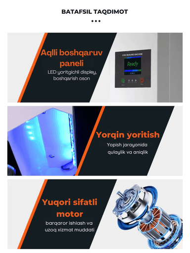 Alyuminiy bankalar va plastik butilkalarni yopish va germetik yopishtirish uskunasi