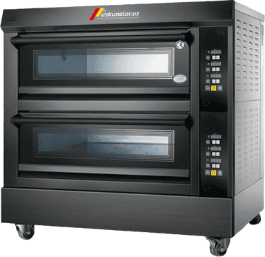 Electric oven with 2 decks, 4 trays US-V3-FKB-2