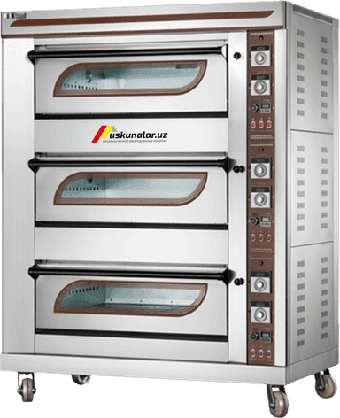 Gas oven 3 decks, 6 trays US-V2-RQL-Y-3