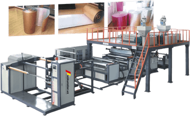 2-5 qavatli pufakli plyonka ishlab chiqarish uskunasi (3 vintli) US-XYPEG-5LB-1200