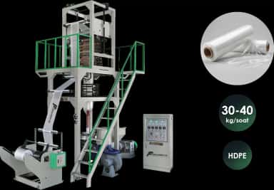 Polietilen plyonka (HDPE) ishlab chiqarish uskunasi | maksimal plyonka kengligi 600 mm