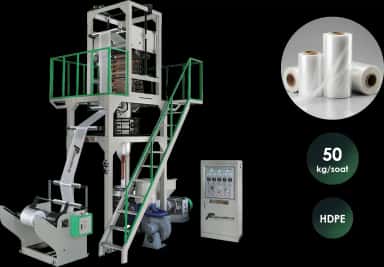 Polietilen plyonka (HDPE) ishlab chiqarish uskunasi | maksimal plyonka kengligi 800 mm