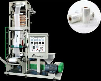 Mini tipdagi polietilen plyonka ishlab chiqarish uskunasi | maksimal plyonka kengligi 500 mm