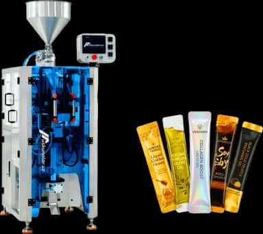 USTB-120HY Suyuqlik (mayonez, ketchup, yog') qadoqlash uchun avtomatik uskuna | 5-20 ml