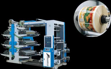 To'rt xil rangli flekso bosish uskunasi | maksimal bosish kengligi 600 mm