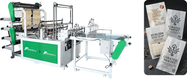Rulondan donali polietilen paketlar kesib berish uskunasi | maksimal kesish kengligi 900 mm