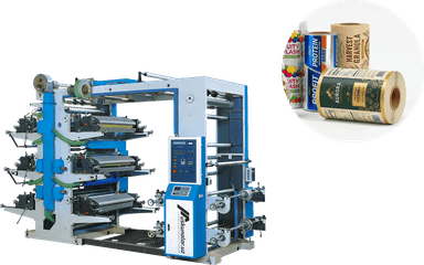 To'rt xil rangli flekso bosish uskunasi | maksimal bosish kengligi 1000 mm