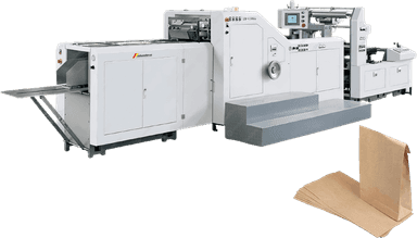 Without handle paper bags making machine US-ZD-FJ11E