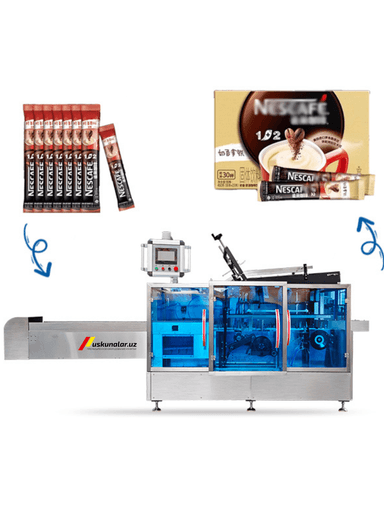 Avtomatik Karton Qadoqlash Uskuna SKZH-2620 | 60 quti/min — Kosmetika & Oziq-ovqat
