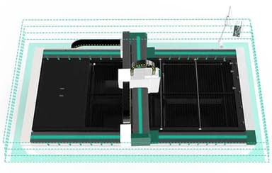 Лазерный станок для обработки металла US-FMA3015 1500 W.