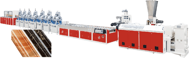 PVC marmar tusli profil ishlab chiqarish liniyasi US-SJSZ-51