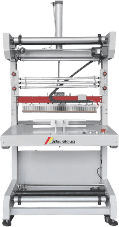 Rulonli plyonka orqali qadoqlash uchun yarimavtomat uskuna US-BZD-7040