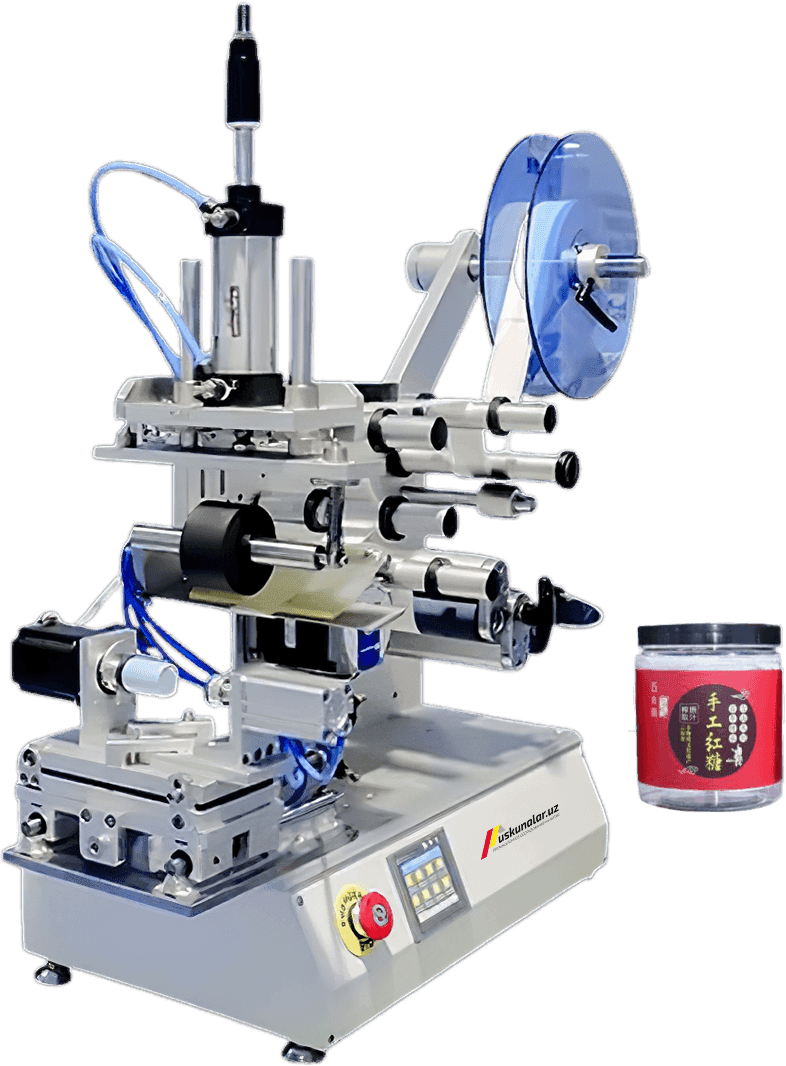 Полуавтоматическая этикетировочная машина с плоским прокатом US-KPW-P16